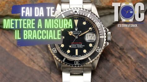 Come regolare alla giusta misura il BRACCIALE di un orologio 